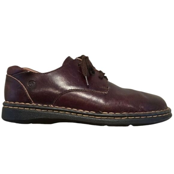 Born Shoes Womens Size 7.5 Brown Leather Lace-Up Oxford Comfort Shoes - Picture 2 of 8